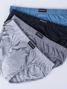 Hot Sale Mens Underwear Cotton Triangle Red plus Size Dad Mid Waist Husband Underpants Birth Year Underpants