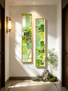 YASISHA | Green Entryway Decorative Painting