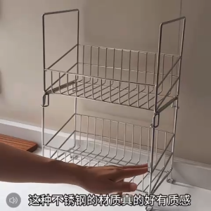 ❣️SPACEIDEAS❣️ SS201 Stackable Countertop Storage Rack Seasoning Stands Seasoning Holders Seasoning Rack/ Spices Stands/ Spices Holders/ Spices Rack/ Kitchen Organizer Rack/ Kitchen Rack/ Kitchen Shelf/ Countertop Organizer Rack / Bathroom Storage Rack