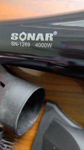 Hair Dryer Sonar Sn-1269 Pengering Rambut Salon Proffesional Paket Serba Lengkap