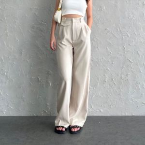 ORO PANTS Highwaist Loose Pants Trousers - Celana Anti Kusut Knit Premium Terlaris - Batik Ootd