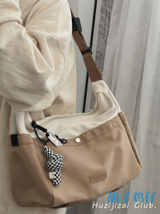 Japanese Style Large Capacity Class Commuter Bag Female K-style Retro Minimalist Shoulder Messenger Bag Male Student Messenger Bag Fashion