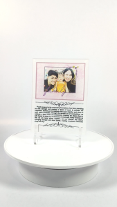 Acrylic Frame (Birthday wedding and other family gathering gifts)
