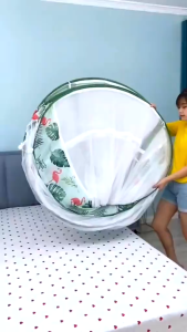 Kelambu Tempat Tidur Dewasa Portable Kelambu Tenda Kanopi Kelambu Tudung bagian bawah bolong