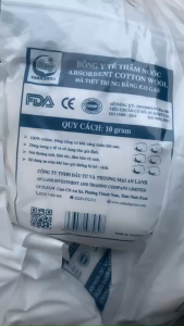 Bông Thấm Nước 10g – Bông Y Tế Cotton Trắng