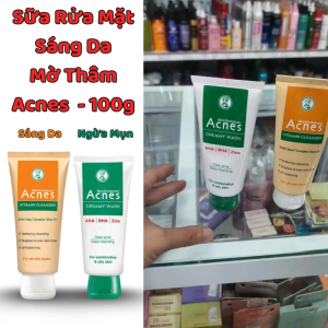 Sữa Rửa Mặt Acnes 100gr Sáng Da Ngừa Mụn Làm sạch sâu bụi bẩn bã nhờn tế bào chết trên da.