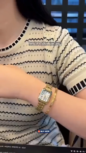 Elegant Luxurious Womens Square Steel Watch Fashion Gold Quartz Watch Roma Dial Wristwatch Perfect Gift