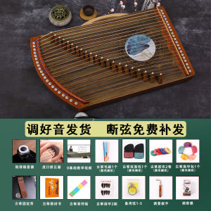 Guzheng Finger Trainer 21 String Ebony Solid Wood Musical Instrument Portable Beginner Professional Finger Playing Mini Guzheng