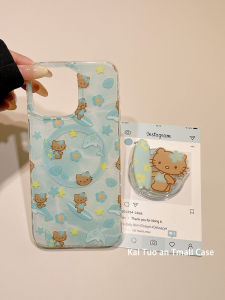 เคสโทรศัพท์มือถือแบบแม่เหล็กสีดำ Kitty Little Whale สำหรับ Apple 15promax iPhone 16promax ปกป้องการ์ตูนน่ารัก 13pro 14 15pro 13pro 14pro แบบใหม่