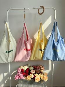 New Designer Canvas Shoulder Bag Large Capacity Printed Womens Tote Bag Fashionable Shopping Bag Soft Nylon Fabric Handbag