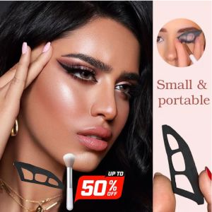 🔥HOT🔥【New model】 【Easy makeup for beginners】 Reusable lazy eyeshadow template Eyeshadow template Makeup brush