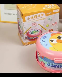 Đồ Chơi Trống Đàn Gõ Kèn Lục Lạc 7 Món Hình Động Vật - Đồ Chơi Âm Nhạc Nhạc cụ cho bé