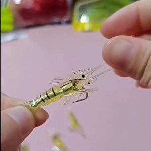 Seawave 10pcs Bionic lure Soft lure with hook Luminous shrimp soft lure Artificial fake bait