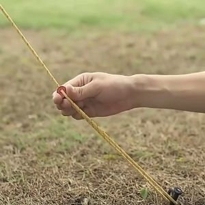 4M Tent Rope Reflective Windproof Rope Outdoor Camping Tent Fixing Rope With Tensioner