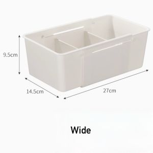 Japanese-style Drawer Storage Box Adjustable Tableware Partition Storage Box Multifunctional Office Stationery Classification Organization Box