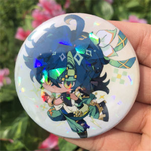 Game Genshin Impact Sethos Mualani Kachina Kinich Emilie Cosplay Costume Accessories Brooch Pin Cartoon Badge Backpack Pendant