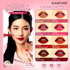 Azarine Velvety Lippie Cream Lightweight Lip Velvet Lip Matte || AzarineVelvety Lippie Cream 3.2 ml