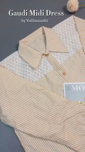 FREE ONGKIR MIDI DRESS SALUR MIX BRUKAT TERBARU2025