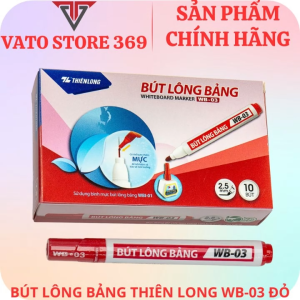 Bút lông bảng THIÊN LONG màu đỏ WB-03
