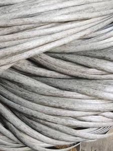 Gray White Gradient Color Flat Woven Furniture Repair Balcony Chair Handheld Basket Flower Pot Plastic Wicker Home Decor