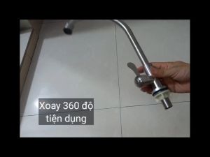 Vòi bếp đơn lạnh vòi rửa chén bát inox 304 vòi rửa chén 1 đường lạnh sus 304