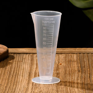 100ML Plastic Measuring Cup Transparent Scale Measuring Cup Pour Spout Without Handle Liquid Container For Kitchen Bar Supplies.