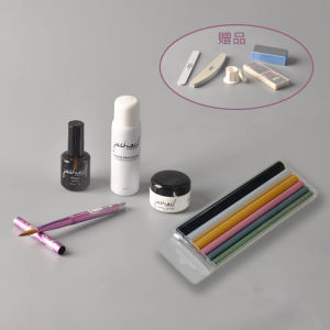 Justnail Taiwan Crystal Nail Art Kit with Crystal Powder Nail Strengthening Tips On- Nails Tool Set for Beauty Makeup Tools