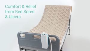 Air Bed Mattress Alternating Bubble Ripple Mattress With Adjustable Pump System For Disable Paralyzed