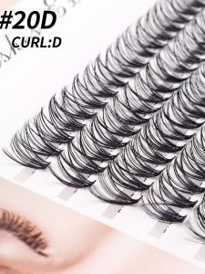 Soft Otter Fur Eyelashes 5 Rows 20 Pieces Natural Planting Baby Bend Grafting Eyelashes Dense Fake Lashes Easy to Use Beauty Tools
