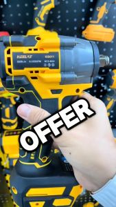KEELAT KID0011 500N.M 6000mAh Brushless Impact Wrench Cordless High Torque 1/4" 1/2" Electric Impact Gun Bateri Drill With MT LED Battery