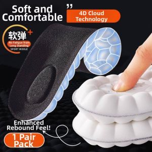 Comfort Soft Thick Pain Relieving Sport Cushion Sweat Absorption Odor Prevention Breathable Male Shoe Insoles