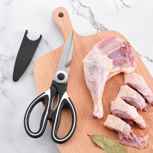 APS.J207 Gunting Besar Dapur Serbaguna Gunting Ikan Ayam Daging Stainless Steel