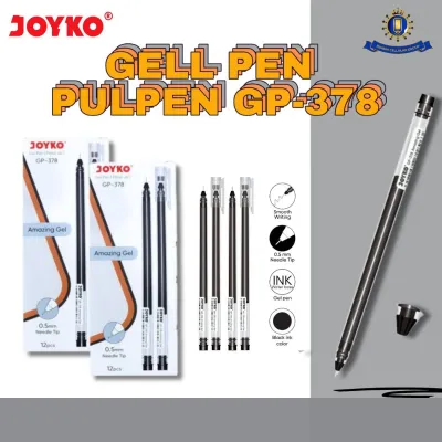 Gel Pen Pulpen Pena Joyko GP-378 Amazing Gel 0.5 mm - Black