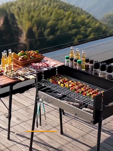 An LAN MALL【COD】grill outdoor courtyard bbq portable barbecue stovegrill Charcoal Stove household barbecue grill