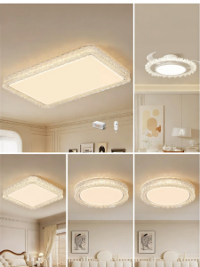 ADDLON | Luxurious High-End Crystal Ceiling Light for Living Room and Bedroom Eye Protection