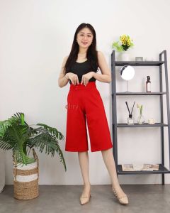 celana kulot 9104 pendek wanita/celana kulot/bahan Paragon real pic