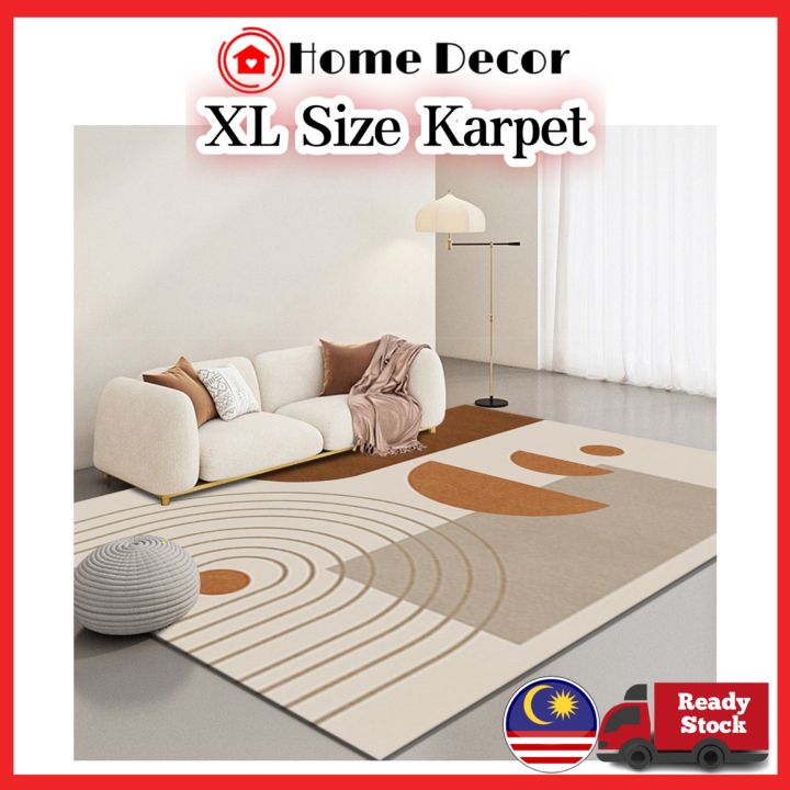 HomeDecorMY Carpet Karpet Velvet Antislip Hot Design Tatami Carpet Besar XL Viral Kapet Rug Floor Mat Murah Cheap 地毯
