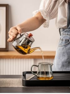 Bộ Trà Bằng Thủy Tinh Không Gỉ Bộ Dụng Cụ Pha Trà Gia Đình Bộ Trà Gongfu Bộ Lọc Trà Hoa Bộ Trà Bằng Thép Không Gỉ Bộ Trà Thủ Công