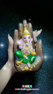 佛手招財象神迦尼薩金身  Buddha Hand Fortune Ganesha Statue