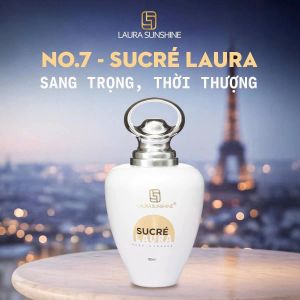 Laura Sunshine No.7 - Sucré Laura nước hoa sang trọng thời thượng chai trắng nắp bạc - 100ml