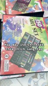 ưHộp màu 150 chi tiết cho bé tô vẽ thỏa thích hàng loại 1 đủ loại màu chì màu sáp màu nước an toàn không độc hại