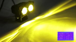 Motorcycle LED Lens Spotlight Universal Hi/Lo Beam White Yellow External Work Headlight Motorcycle Spotlight