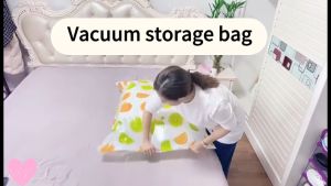 Vacuum Compression Bag Travel Storage Bag Reusable Vacuum Bag Resealable Clothes Storage Bag