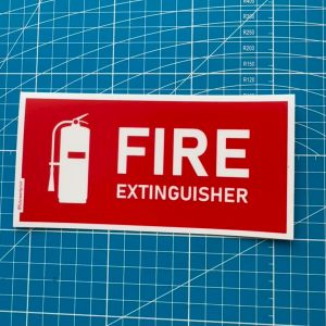 Fire Extinguisher. Premium Sticker Sign Notice Signage. Pemadam Api.