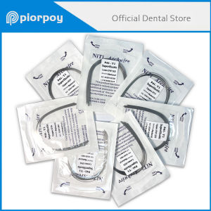 PIORPOY Dental Orthodontic Arch Wires 10 Pcs Natural Form Super Elastic Round Rectangular Arch Wires Form Upper Lower Archwire