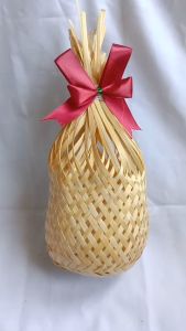 Keranjang bambu anyaman krongso / keranjang hampers aesthetic
