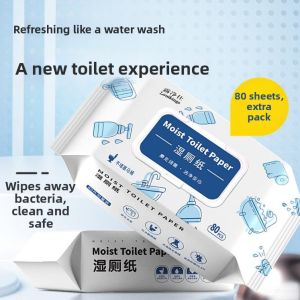 WEIKAMAYI | Family Toilet Tissue Wipes 80 Sheets