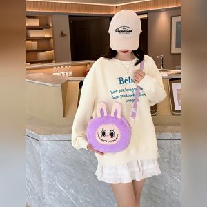 Tas Slempang Boneka Monster & Handbag Motif Kartun untuk Anak Perempuan