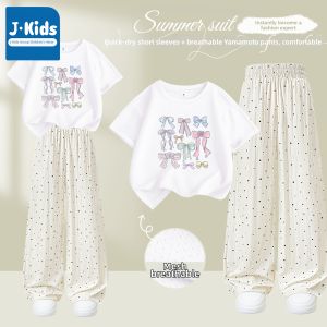 JKIDS | Loose Fit Wide Leg Pants Blue Summer Casual Wear for Middle and Older Girls