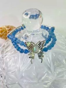Zada 2-Lap Aquamarine & Moonstone DIY Bracelet | Moonlit Waters | Healing Courage & Peace勇气疗愈和平